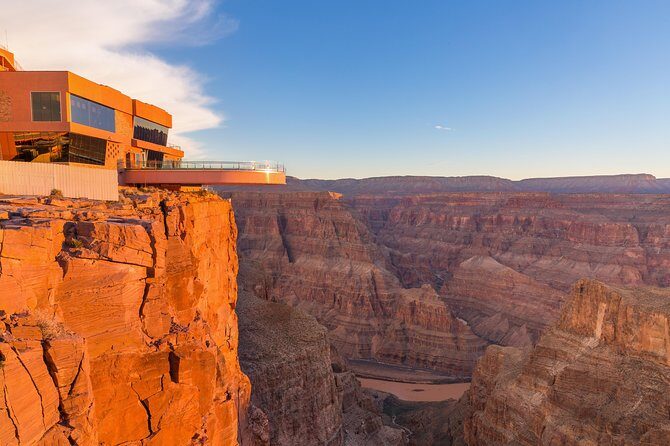Grand Canyon West, Hoover Dam Stop, Breakfast, Lunch & Skywalk - Eagle Point: Native American Village plus the Skywalk building block